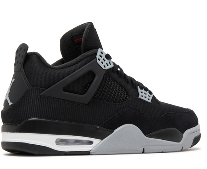 AIR JORDAN 4 RETRO BLACK CANVAS