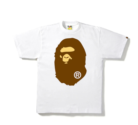 BAPE BIG APE HEAD TEE WHITE