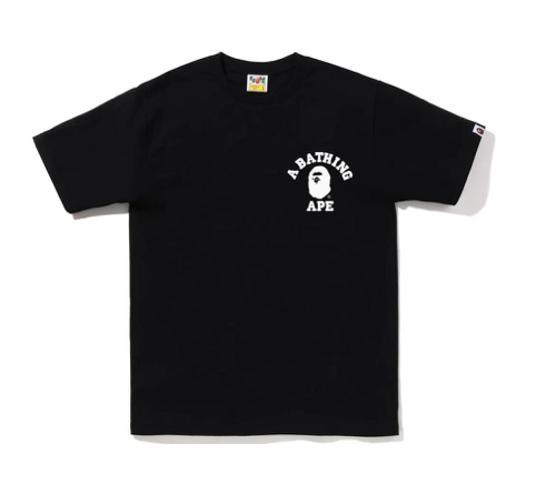 BAPE BICOLOR COLLEGE ATS BLACK