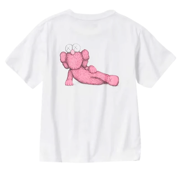 KAWS x UNIQLO UT SHORT SLEEVE GRAPHIC T-SHIRT WHITE/PINK